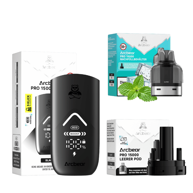 Arcbear Pro 15000 Vape Pod Kit - Pods und Akku - Alle Sorten - SwiftGoods4u