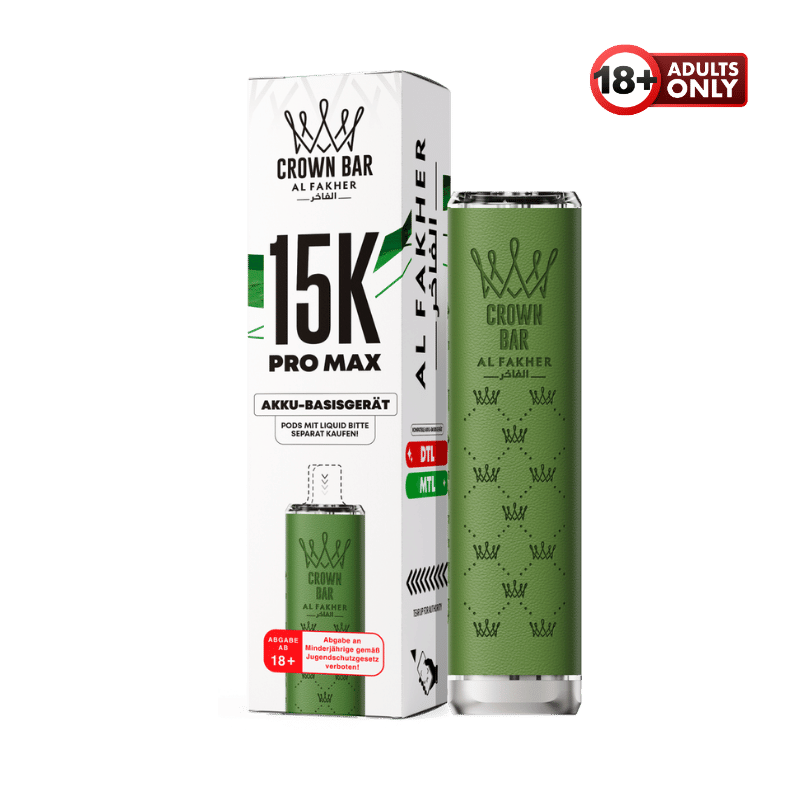 Al Fakher 15k Pro Max Akku Basisgerät Green