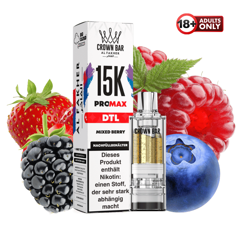 Al Fakher 15k Pro Max Pod Mixed Berry DTL - günstig kaufen bei SwiftGoods4u
