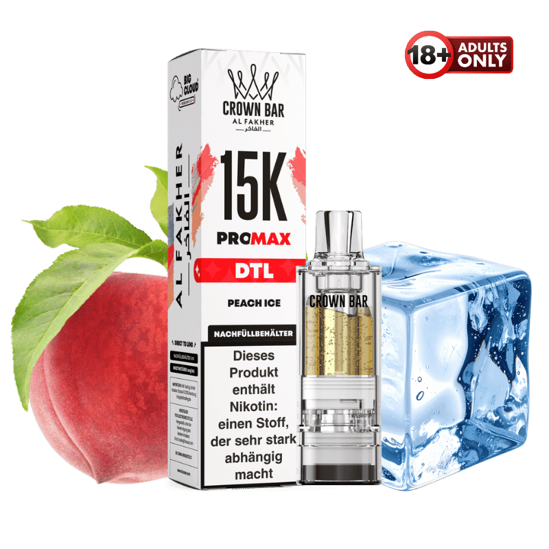 Al Fakher 15k Pro Max Pod Peach Ice MTL/DTL - günstig kaufen bei SwiftGoods4u