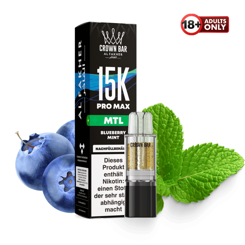 Al Fakher 15k Pro Max Pod Blueberry Mint MTL