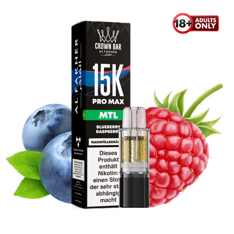 Al Fakher 15k Pro Max Pod Blueberry Raspberry MTL