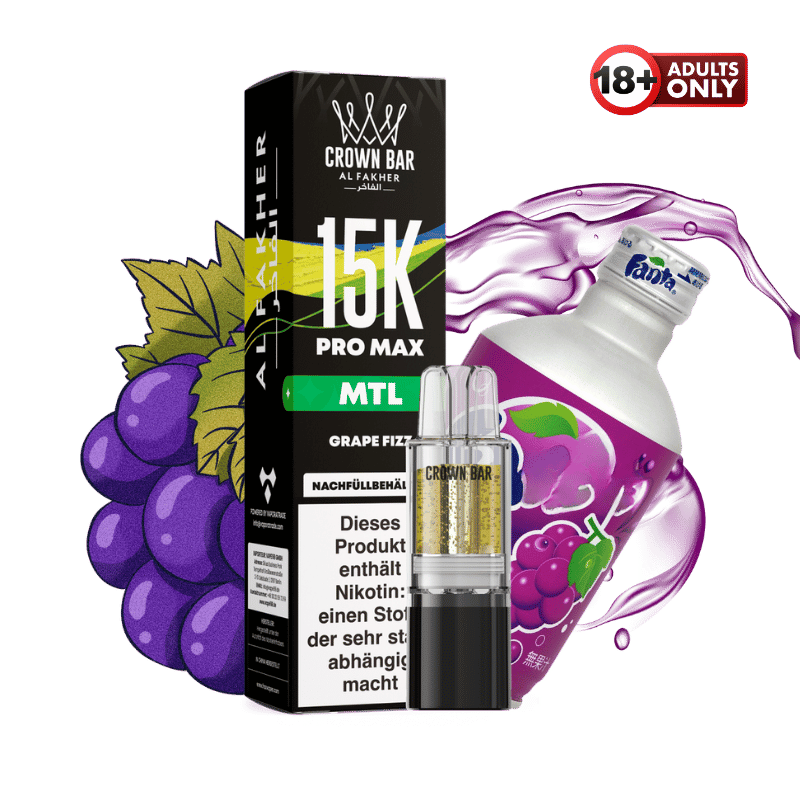Al Fakher 15k Pro Max Pod Grape Fizz MTL