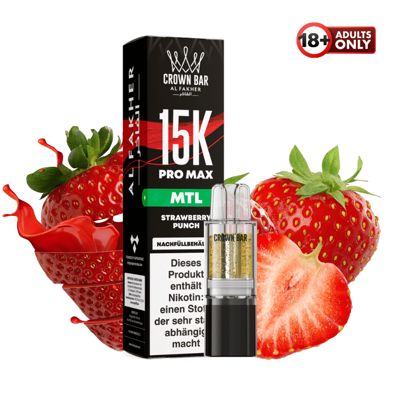 Al Fakher 15k Pro Max Pod Strawberry Punch MTL/DTL - günstig kaufen bei SwiftGoods4u