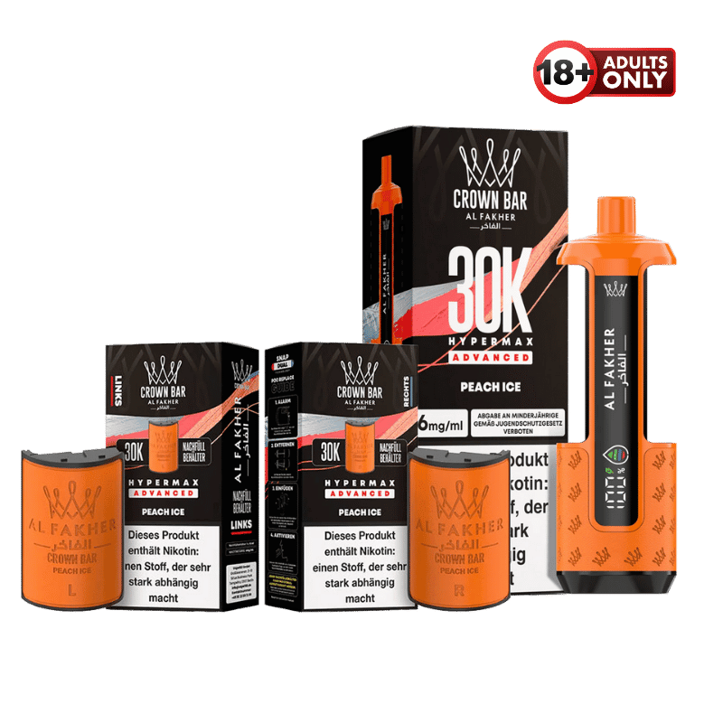 Al Fakher 30k Hypermax Peach Ice - günstig kaufen bei SwiftGoods4u