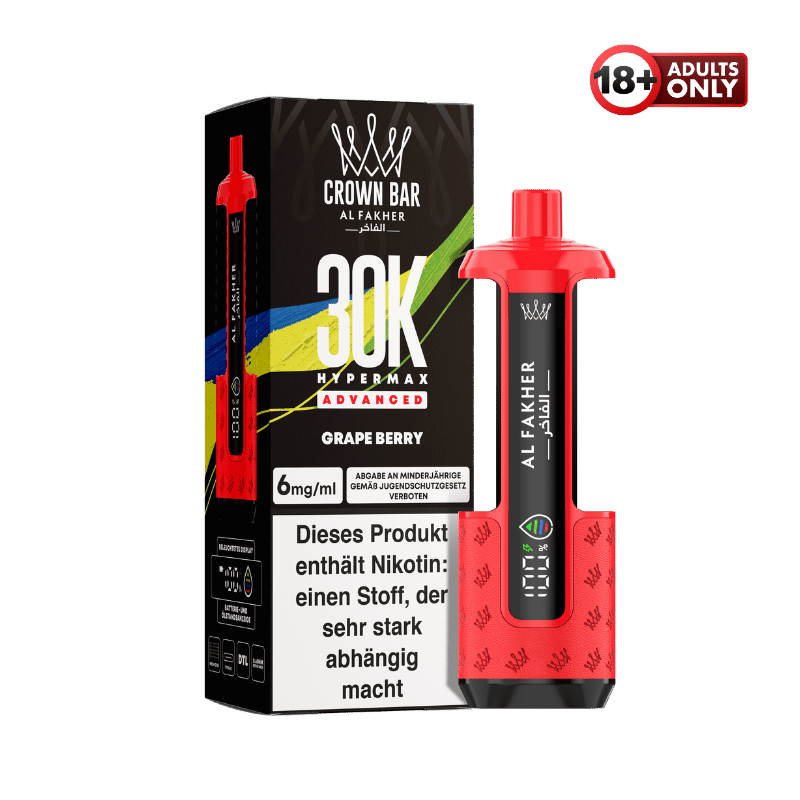 Al Fakher 30k Hypermax Akku Grape Berry - günstig kaufen bei SwiftGoods4u