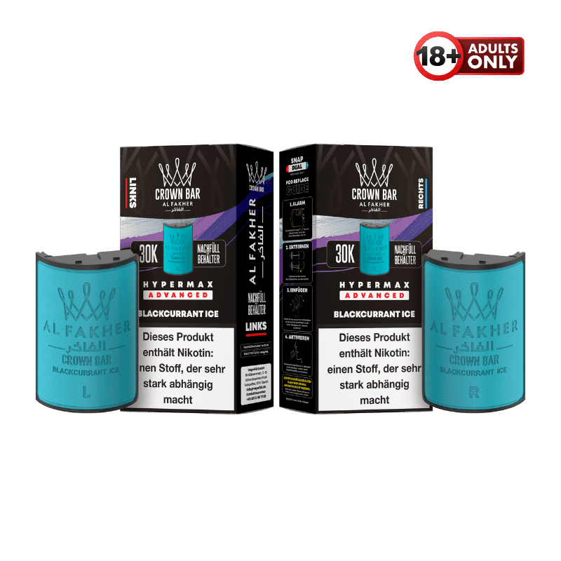 Al Fakher 30k Hypermax Pods Blackcurrant Ice - günstig kaufen bei SwiftGoods4u