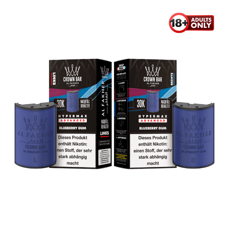 Al Fakher 30k Hypermax Pods Blueberry Gum - günstig kaufen bei SwiftGoods4u