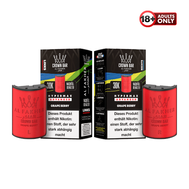 Al Fakher 30k Hypermax Pods Grape Berry - günstig kaufen bei SwiftGoods4u