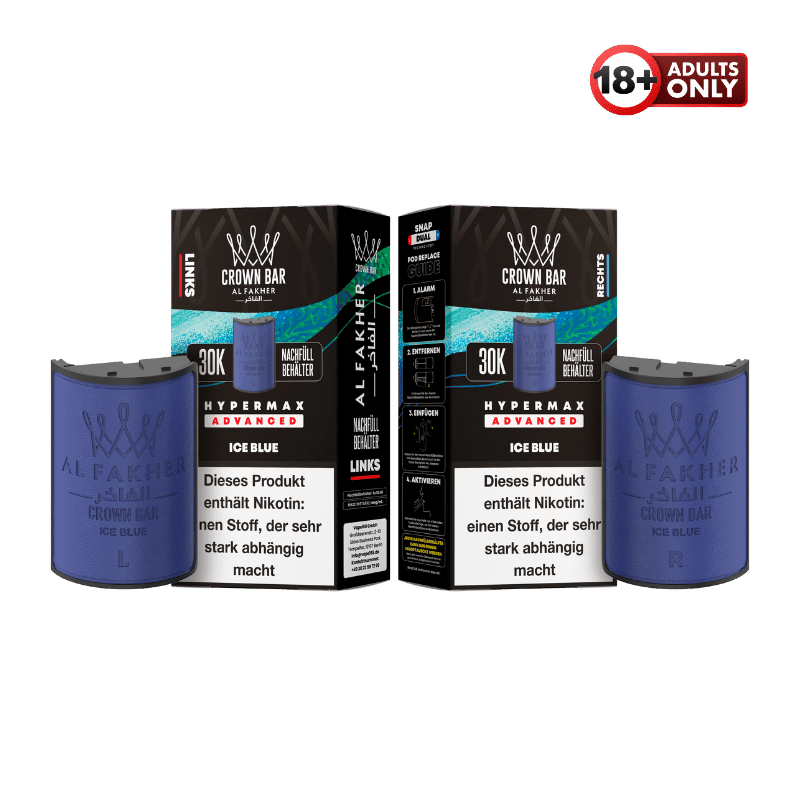 Al Fakher 30k Hypermax Pods Ice Blue - günstig kaufen bei SwiftGoods4u