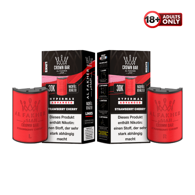 Al Fakher 30k Hypermax Pods Strawberry Cherry - günstig kaufen bei SwiftGoods4u