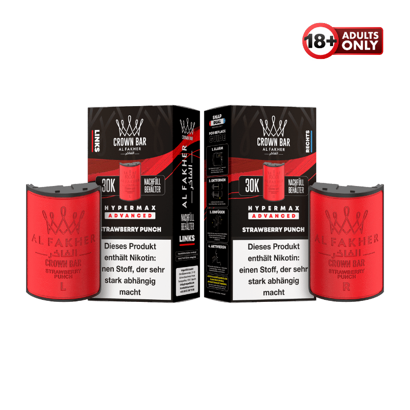 Al Fakher 30k Hypermax Pods Strawberry Punch - günstig kaufen bei SwiftGoods4u