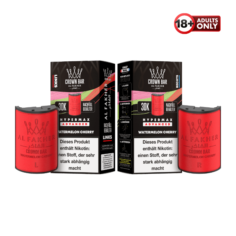 Al Fakher 30k Hypermax Pods Watermelon Cherry - günstig kaufen bei SwiftGoods4u