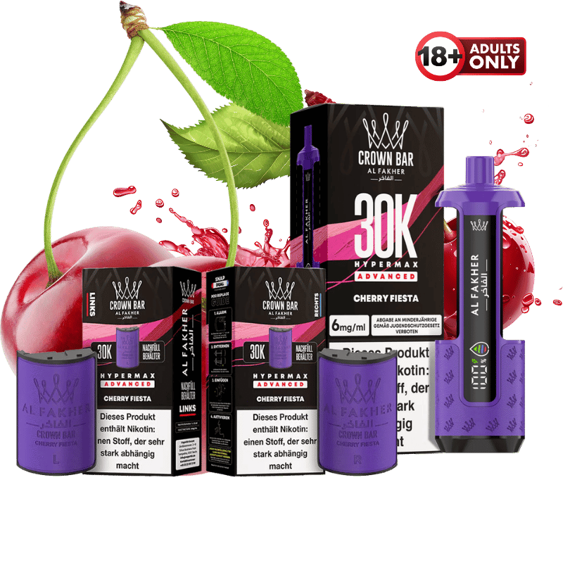 Al Fakher 30k Hypermax Cherry Fiesta - günstig kaufen bei SwiftGoods4u