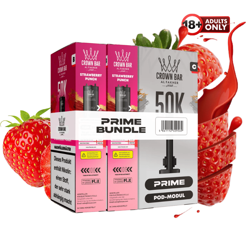 Al Fakher 50k Hypermax Prime Strawberry Punch Pods