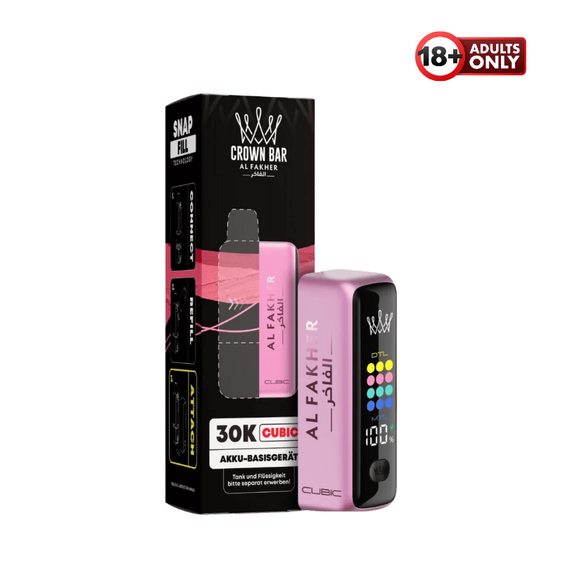 Al Fakher Cubic 30k Pod Akku Hot Pink - günstig kaufen bei SwiftGoods4u