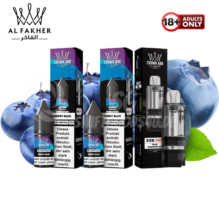 Al Fakher Cubic 30k Pod Bundle Berry Blue gnstig kaufen