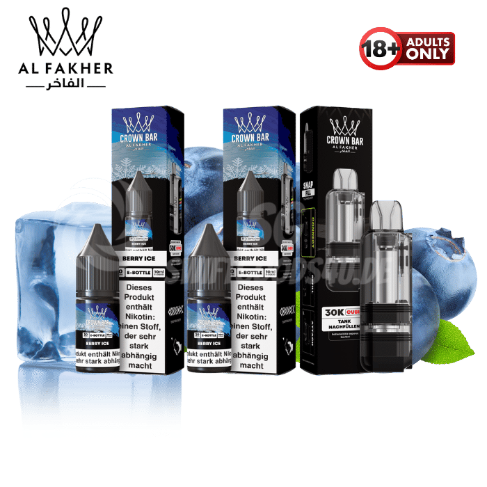 Al Fakher Cubic 30k Pod Bundle Berry Ice günstig kaufen