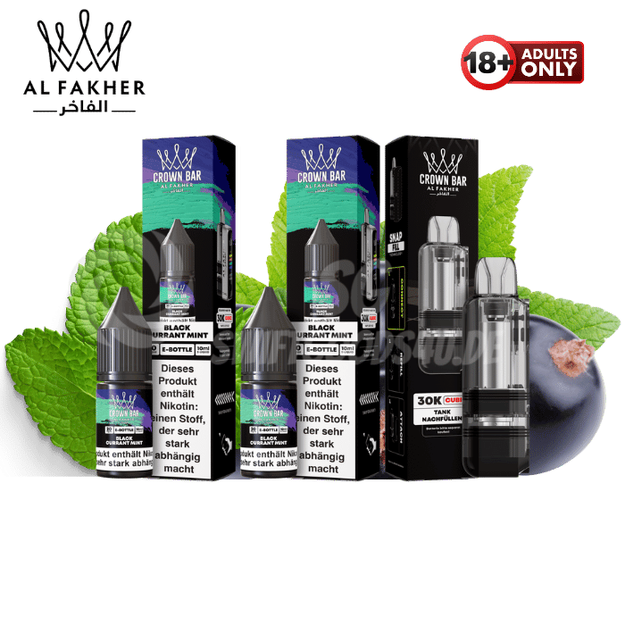Al Fakher Cubic 30k Pod Bundle Black Currant Mint - günstig kaufen bei SwiftGoods4u