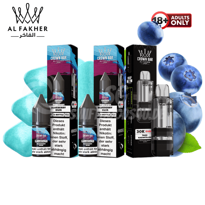Al Fakher Cubic 30k Pod Bundle Blueberry Gum - günstig kaufen bei SwiftGoods4u