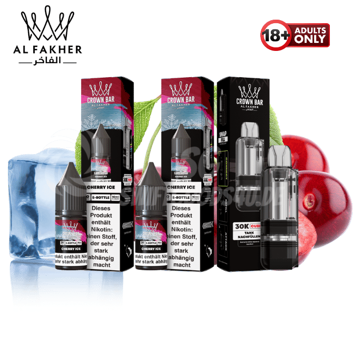 Al Fakher Cubic 30k Pod Bundle Cherry Ice - günstig kaufen bei SwiftGoods4u