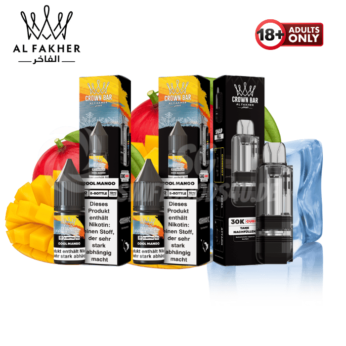 Al Fakher Cubic 30k Pod Bundle Cool Mango - günstig kaufen bei SwiftGoods4u