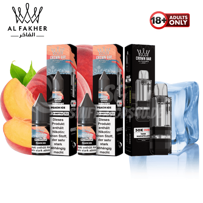 Al Fakher Cubic 30k Pod Bundle Peach Ice - günstig kaufen bei SwiftGoods4u