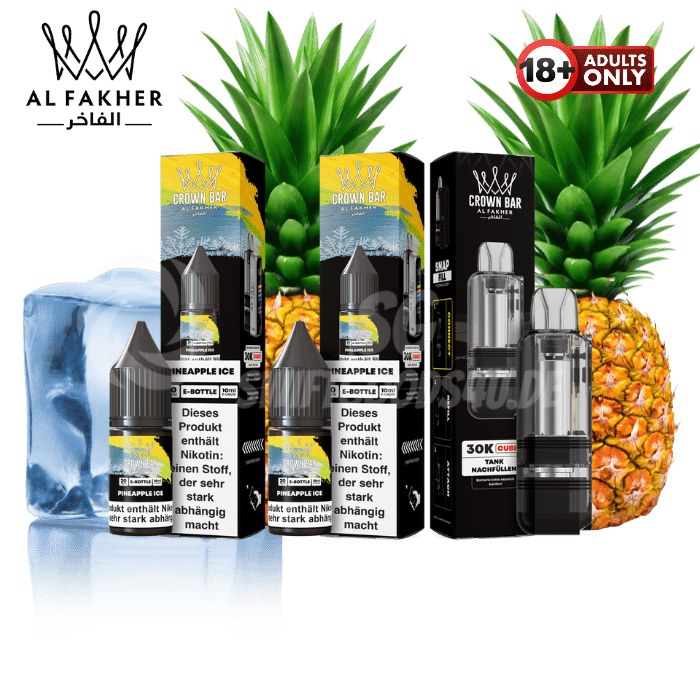 Al Fakher Cubic 30k Pod Bundle Pineapple Ice - günstig kaufen bei SwiftGoods4u