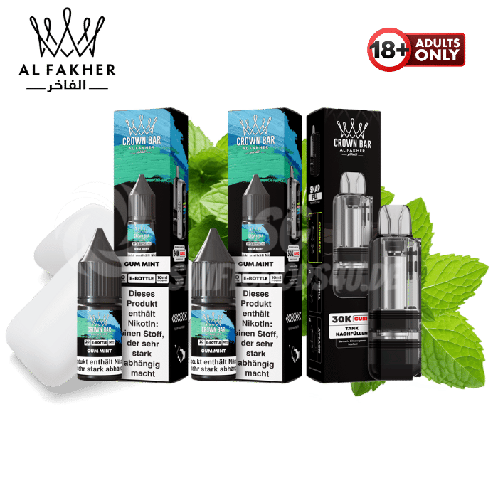 Al Fakher Cubic 30k Pod Bundle Gum Mint - günstig kaufen bei SwiftGoods4u