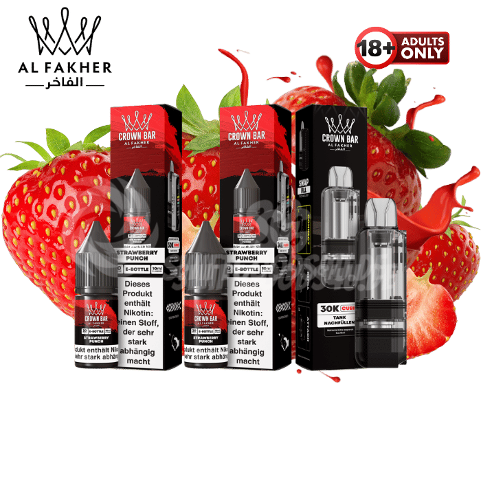 Al Fakher Cubic 30k Pod Bundle Strawberry Punch - günstig kaufen bei SwiftGoods4u
