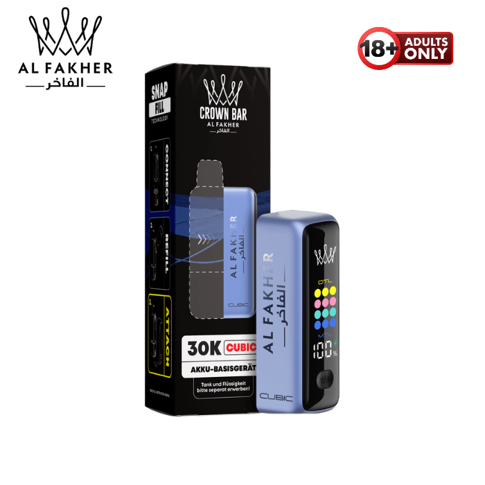 Al Fakher Cubic 30k Pod Akku Blue - günstig kaufen bei SwiftGoods4u