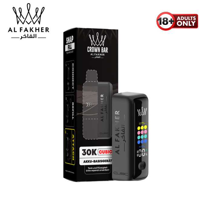 Al Fakher Cubic 30k Pod Akku Matt Black - günstig kaufen bei SwiftGoods4u