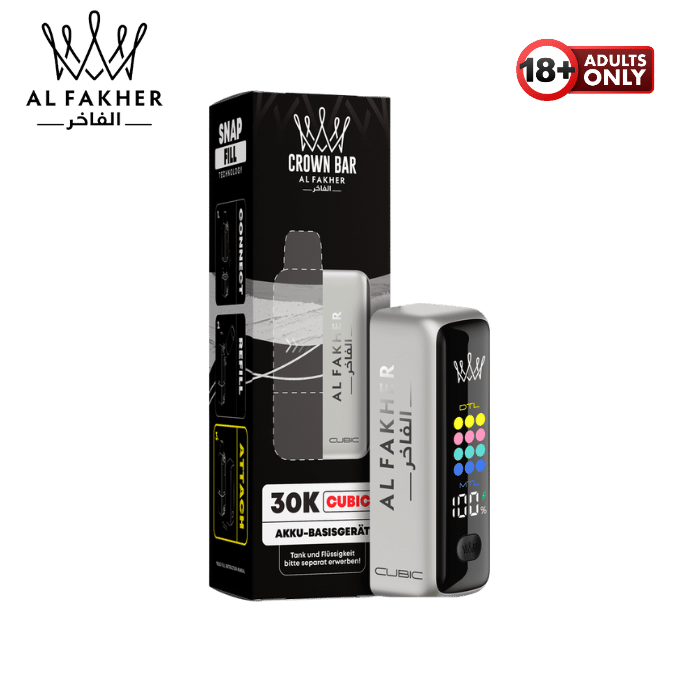 Al Fakher Cubic 30k Pod Akku Silver White - günstig kaufen bei SwiftGoods4u