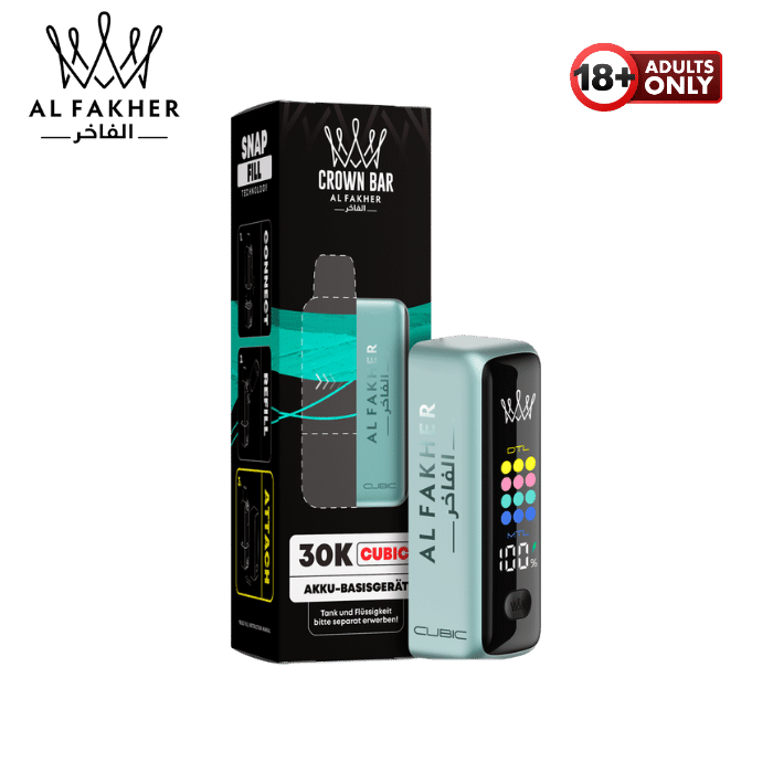 Al Fakher Cubic 30k Pod Akku Teal - günstig kaufen bei SwiftGoods4u