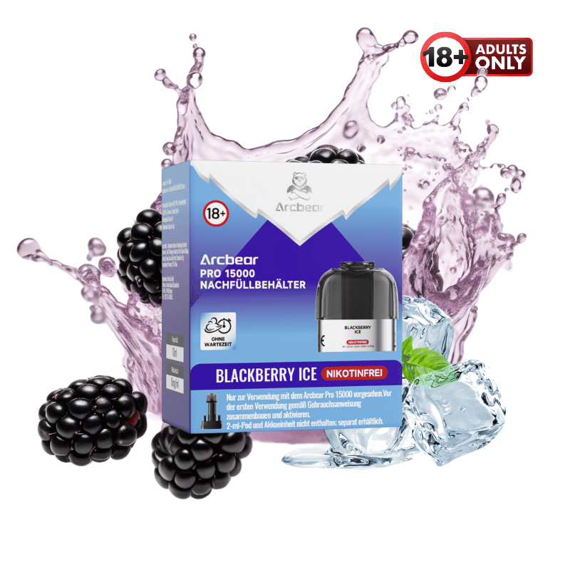 Arcbear Pro 15000 Pod Blackberry Ice Nikotinfrei - günstig kaufen bei SwiftGoods4u