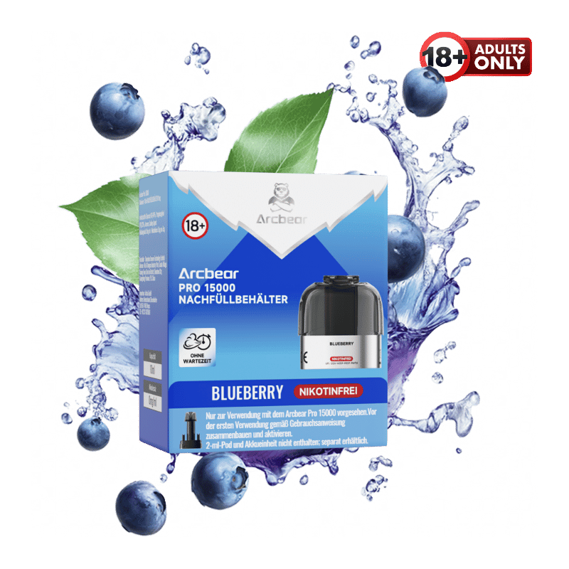 Arcbear Pro 15000 Pod Blueberry Nikotinfrei - günstig kaufen bei SwiftGoods4u