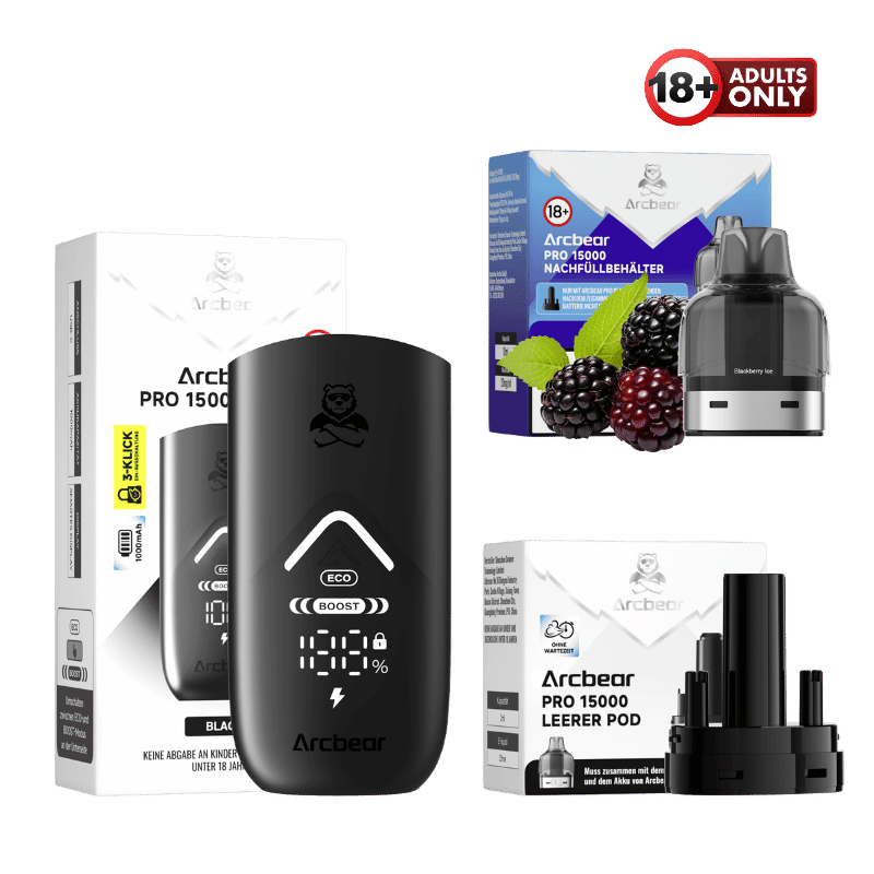 Arcbear Pro 15000 Vape Starter Kit Blackberry Ice - günstig kaufen bei SwiftGoods4u
