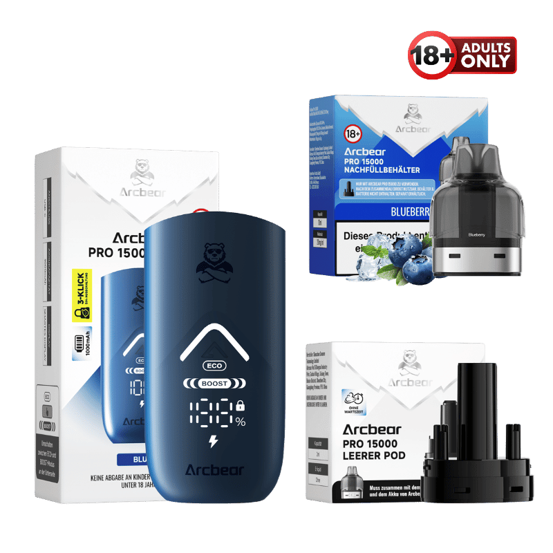 Arcbear Pro 15000 Vape Starter Kit Blueberry - günstig kaufen bei SwiftGoods4u