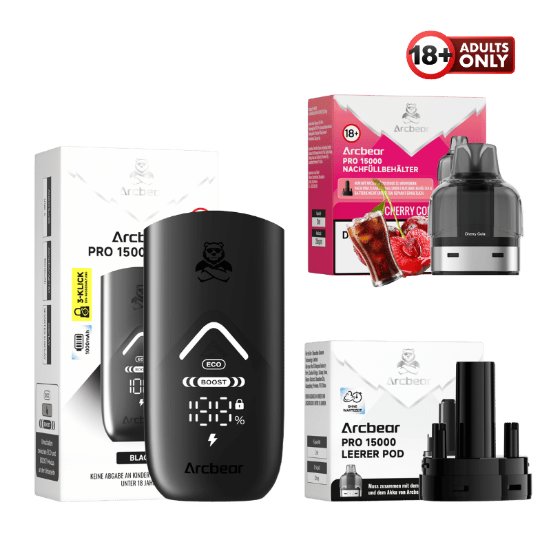 Arcbear Pro 15000 Vape Starter Kit Cherry Cola - günstig kaufen bei SwiftGoods4u