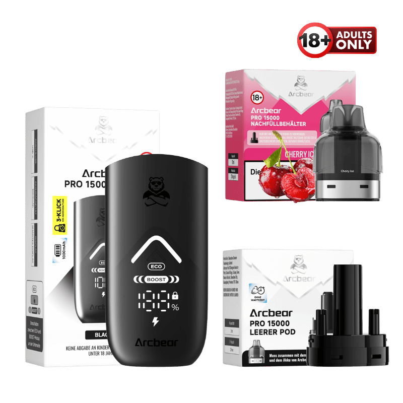 Arcbear Pro 15000 Vape Starter Kit Cherry Ice - günstig kaufen bei SwiftGoods4u