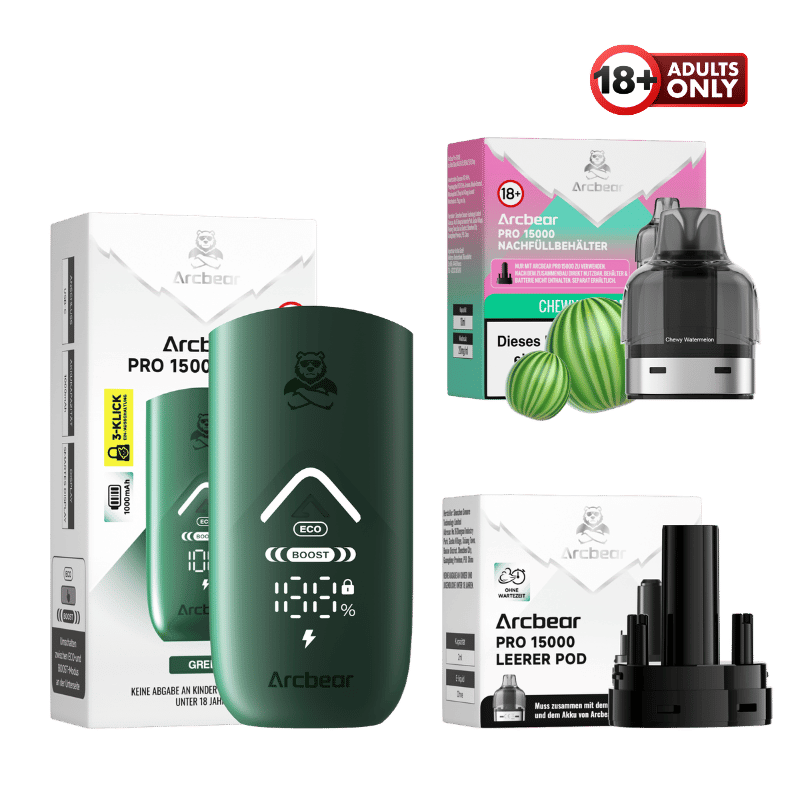 Arcbear Pro 15000 Vape Starter Kit Chewy Watermelon - günstig kaufen bei SwiftGoods4u