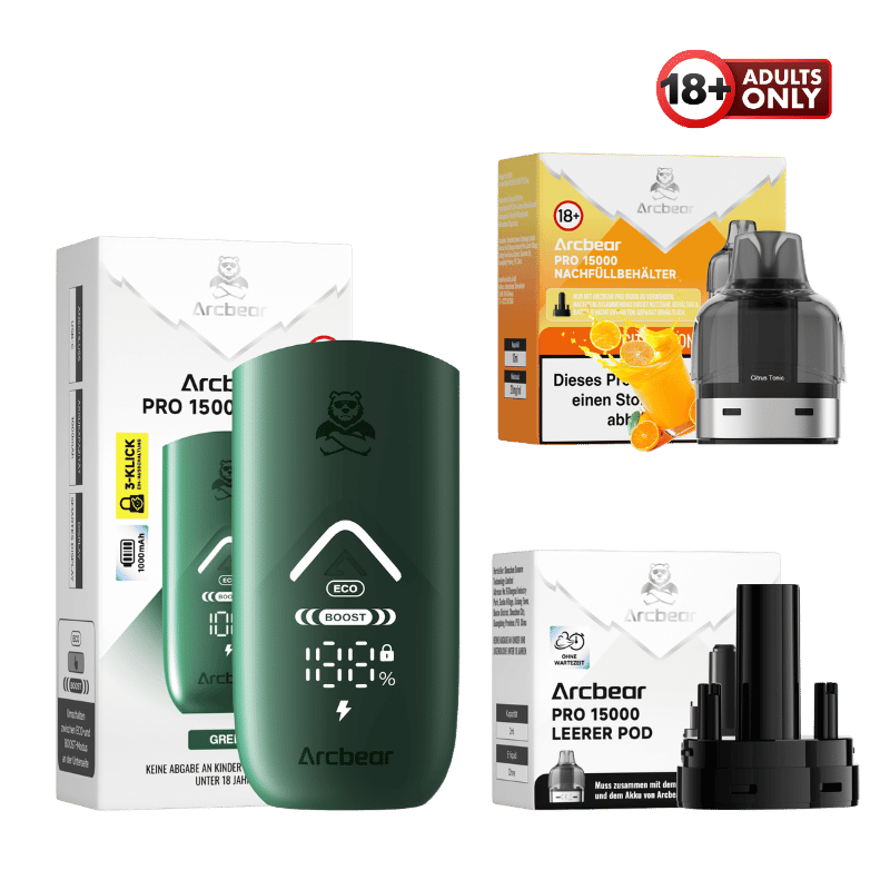 Arcbear Pro 15000 Vape Starter Kit Citrus Tonic - günstig kaufen bei SwiftGoods4u