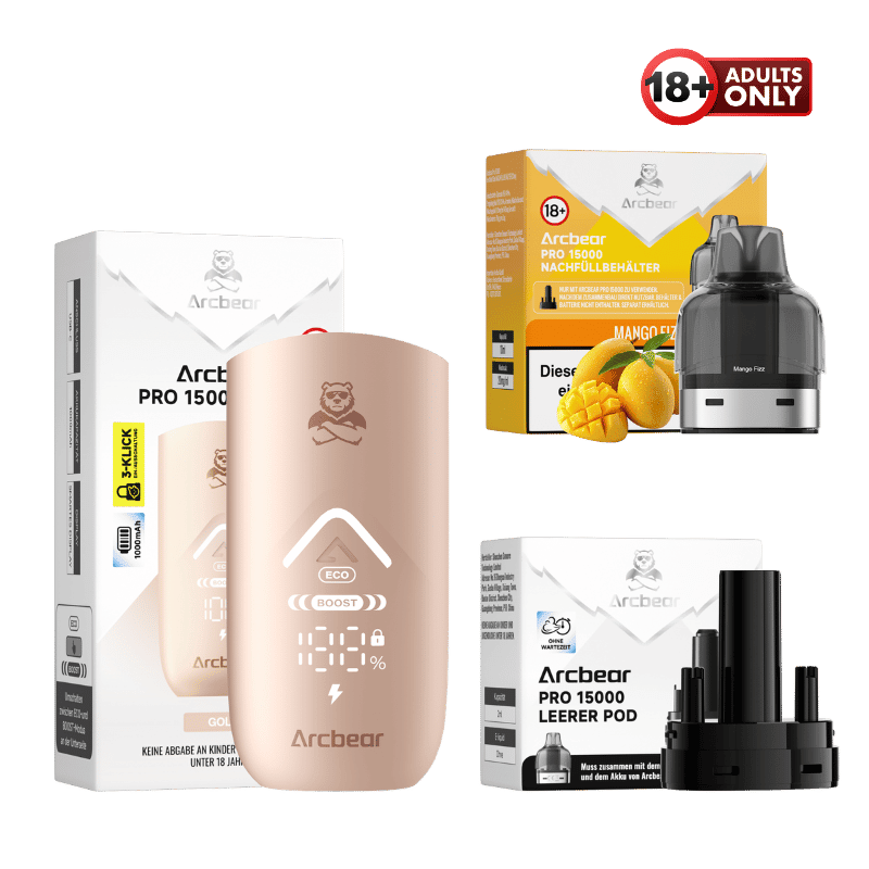 Arcbear Pro 15000 Vape Starter Kit Mango Fizz - günstig kaufen bei SwiftGoods4u