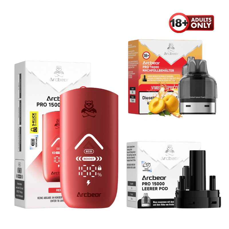Arcbear Pro 15000 Vape Starter Kit Vimbull Apricot Peach - günstig kaufen bei SwiftGoods4u