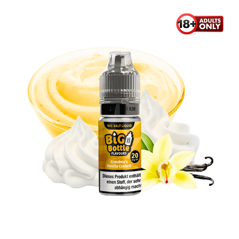 BIG BOTTLE Grandmas Vanilla Custard Nikotinsalz Liquid - günstig kaufen bei SwiftGoods4u