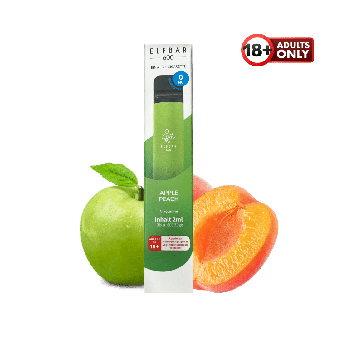 Elf Bar 600 Apple Peach ohne Nikotin günstig kaufen ab 5,69€