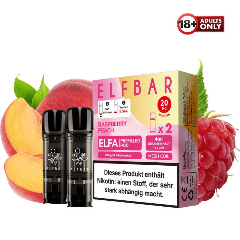 Elfbar ELFA Raspberry Peach Pods - günstig kaufen bei SwiftGoods4u