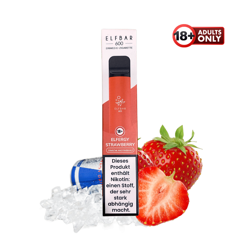 Elfbar 600 Elfergy Strawberry - günstig kaufen bei SwiftGoods4u