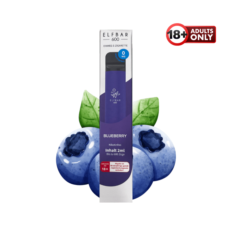 Elf Bar 600 Blueberry nikotinfrei - günstig kaufen bei SwiftGoods4u