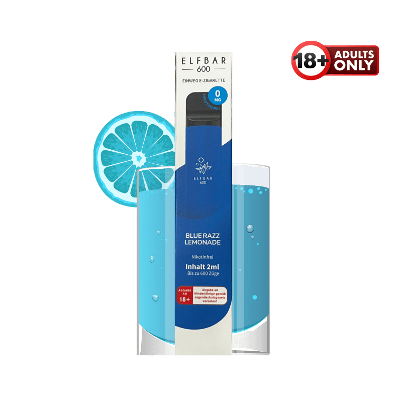 Elf Bar 600 Blue Razz Lemonade nikotinfrei - günstig kaufen bei SwiftGoods4u